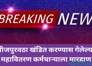 Mahavitran MSEB | वीजपुरवठा खंडित करण्यास गेलेल्या महावितरण कर्मचाऱ्याला मारहाण