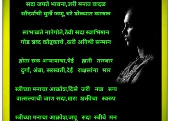 ” स्त्रीच्या मनाचा आक्रोश “(कवयित्री हर्षा भुरे)
