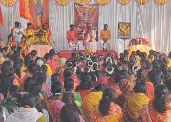 प्रभु श्रीरामाच्या जयघोषाने कारंजा नगरी दुमदुमली, अक्षत पूजन कलश यात्रा उत्साहात निघाली