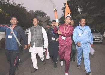 एकल अभियानाच्या राष्ट्रीय क्रीडा स्पर्धेची ‘भव्य क्रीडा ज्योती यात्रेने’ झाली सुरुवात