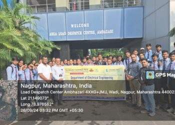 Electrical Engineering Department Organizes Insightful Industrial Visit to Area Load Dispatch Center, Nagpur