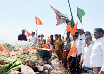 शिवस्वराज्य सप्ताहानिमित्त किल्ला प्रतापगड येथे स्वच्छता अभियान